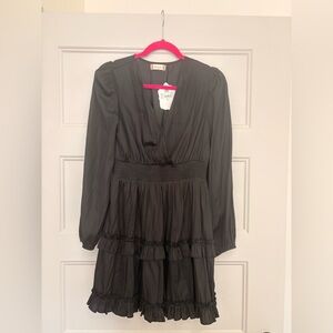 Altar'd State Black Long Sleeve Dress